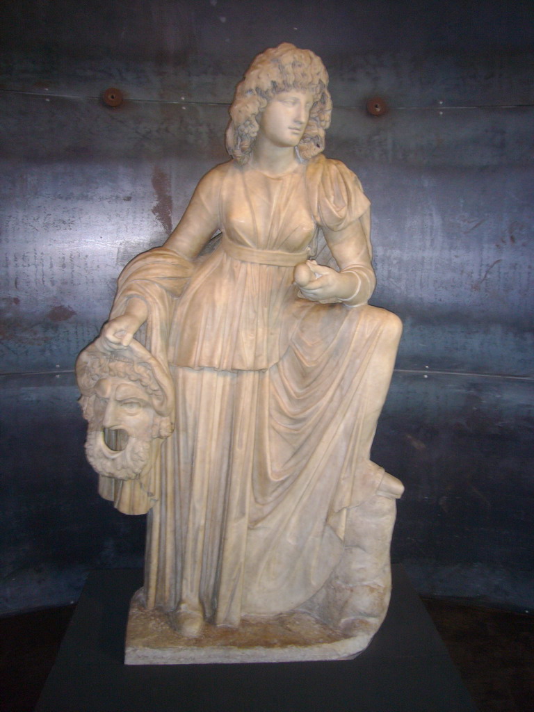 Statue, in the museum at level 1 of the Colosseum