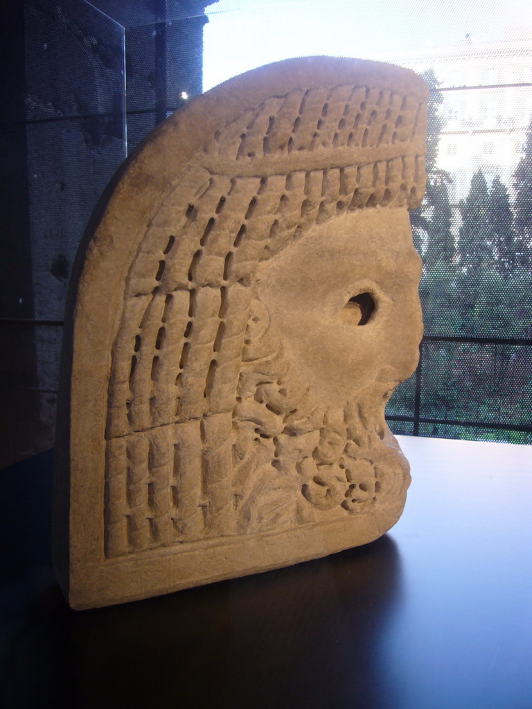 Part of column, in the museum at level 1 of the Colosseum