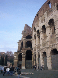 The west side of the Colosseum