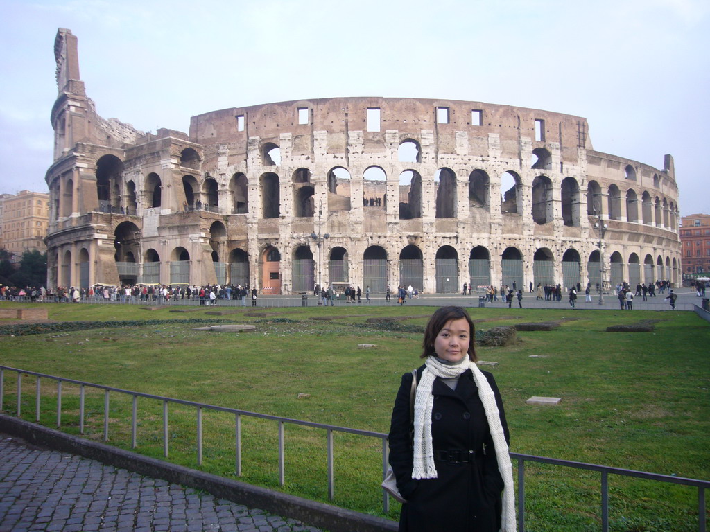 Miaomiao at the Colosseum
