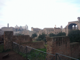 The Forum Romanum, the Capitoline Hill and the Monument to Vittorio Emanuele II, from the northern slope of the Palatine Hill