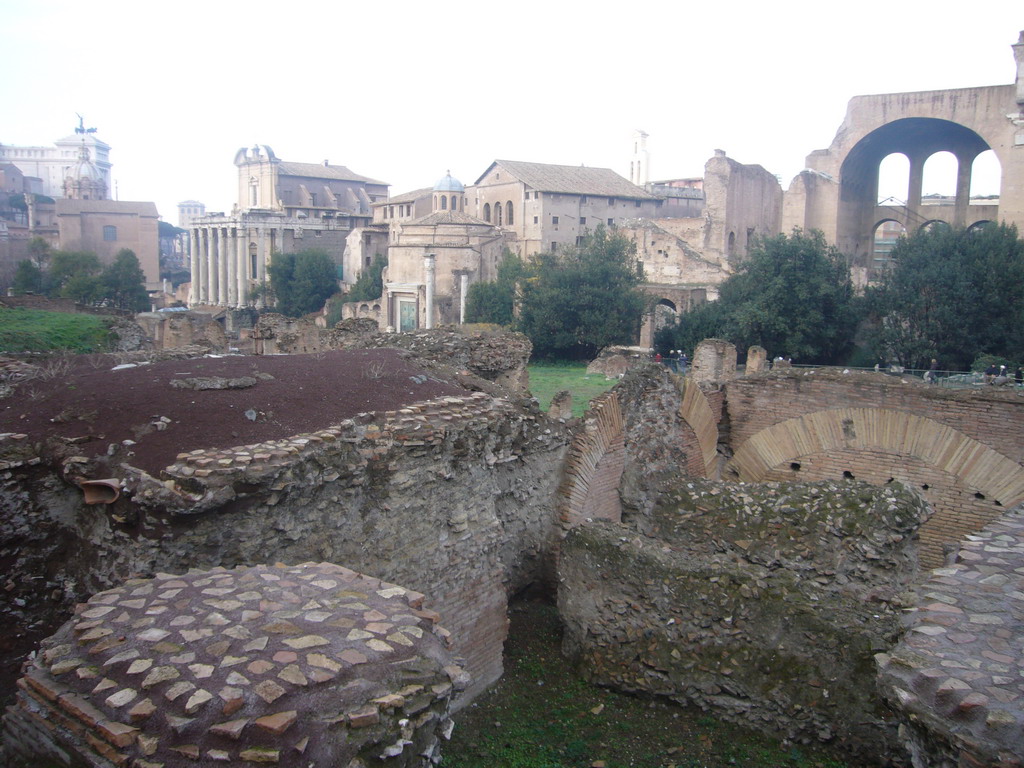 The Forum Romanum, from the northern slope of the Palatine Hill