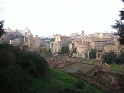 The Forum Romanum and the Monument to Vittorio Emanuele II, from the northern slope of the Palatine Hill