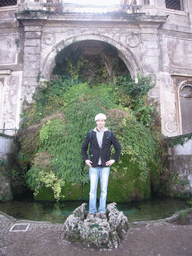Tim at a fountain at the northern slope of the Palatine Hill