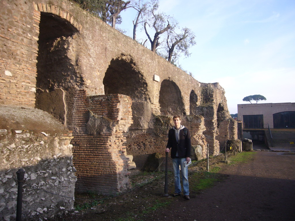 Tim at ruins at the Palatine Hill