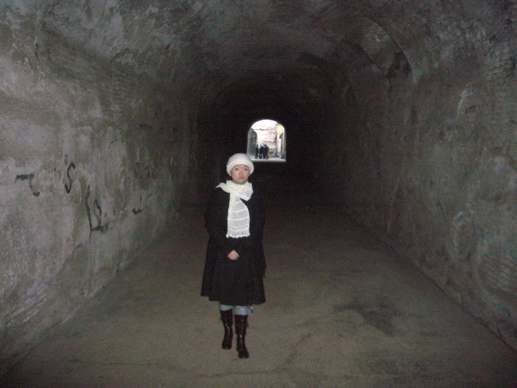 Miaomiao in the Cryptoporticus of Emperor Nero at the Palatine Hill