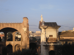 Ruins and house at the Palatine Hill