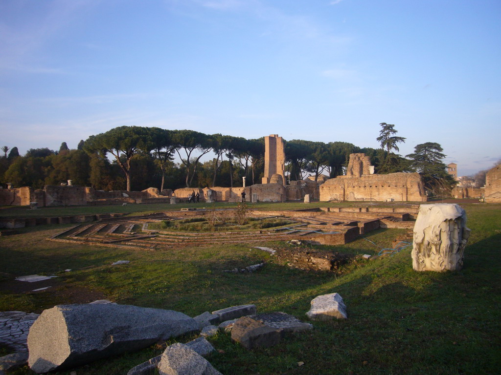 The octagonal fountain of the Domus Flavia at the Palatine Hill