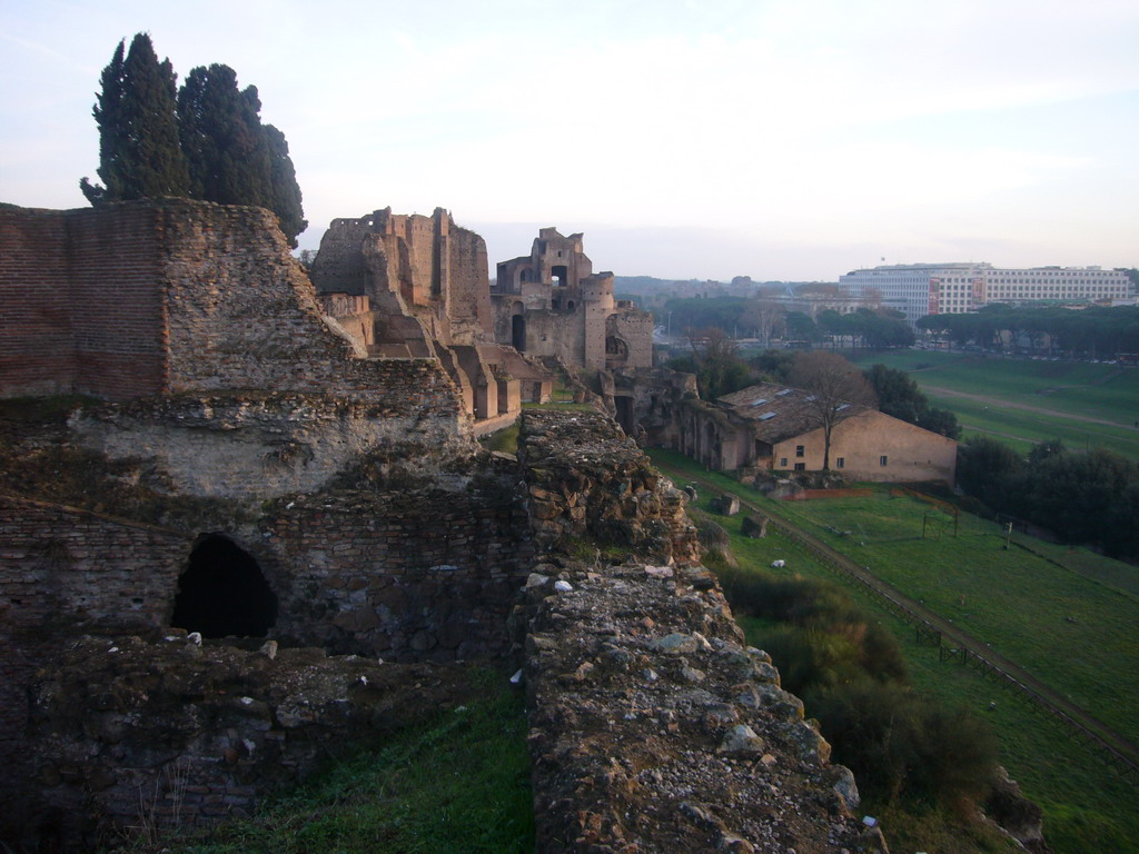 The Domus Severiana at the Palatine Hill, and the Circus Maximus