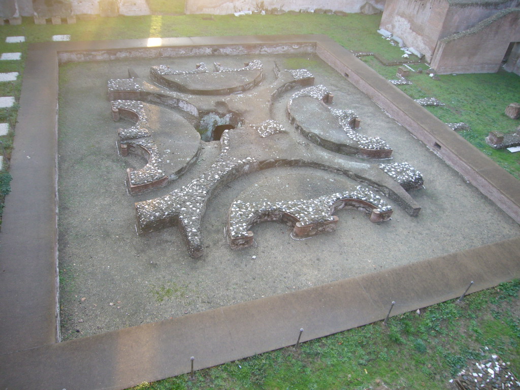 The courtyard, with fountain, of the Domus Augustana at the Palatine Hill