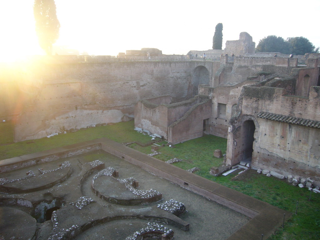 The courtyard, with fountain, of the Domus Augustana at the Palatine Hill