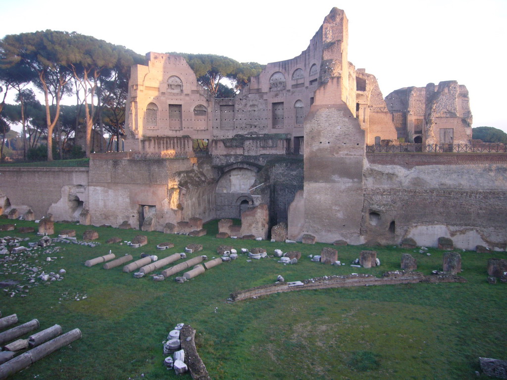 The Stadium of Domitian`s Palace, at the Palatine Hill