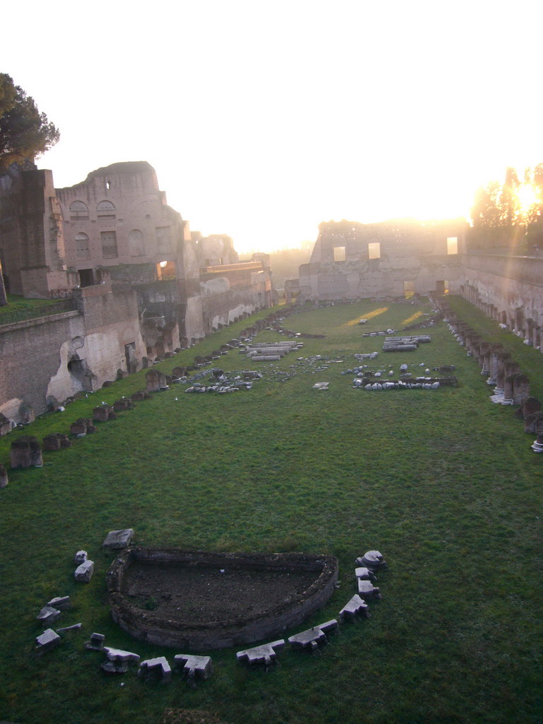 The Stadium of Domitian`s Palace, at the Palatine Hill