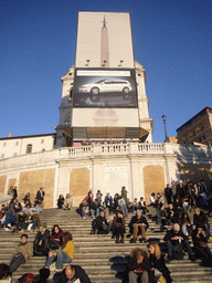 The Spanish Steps, the Sallustiano Obelisk and the Trinità dei Monti church