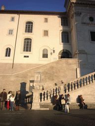 The front of the Trinità dei Monti church