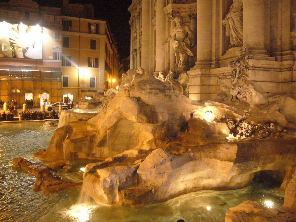 The Trevi Fountain, by night