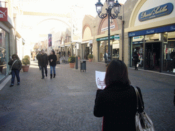 Miaomiao in the streets of the Castel Romano Designer Outlet