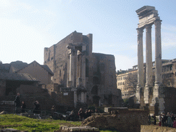 The Temple of Castor and Pollux and the Temple of Augustus, at the Forum Romanum