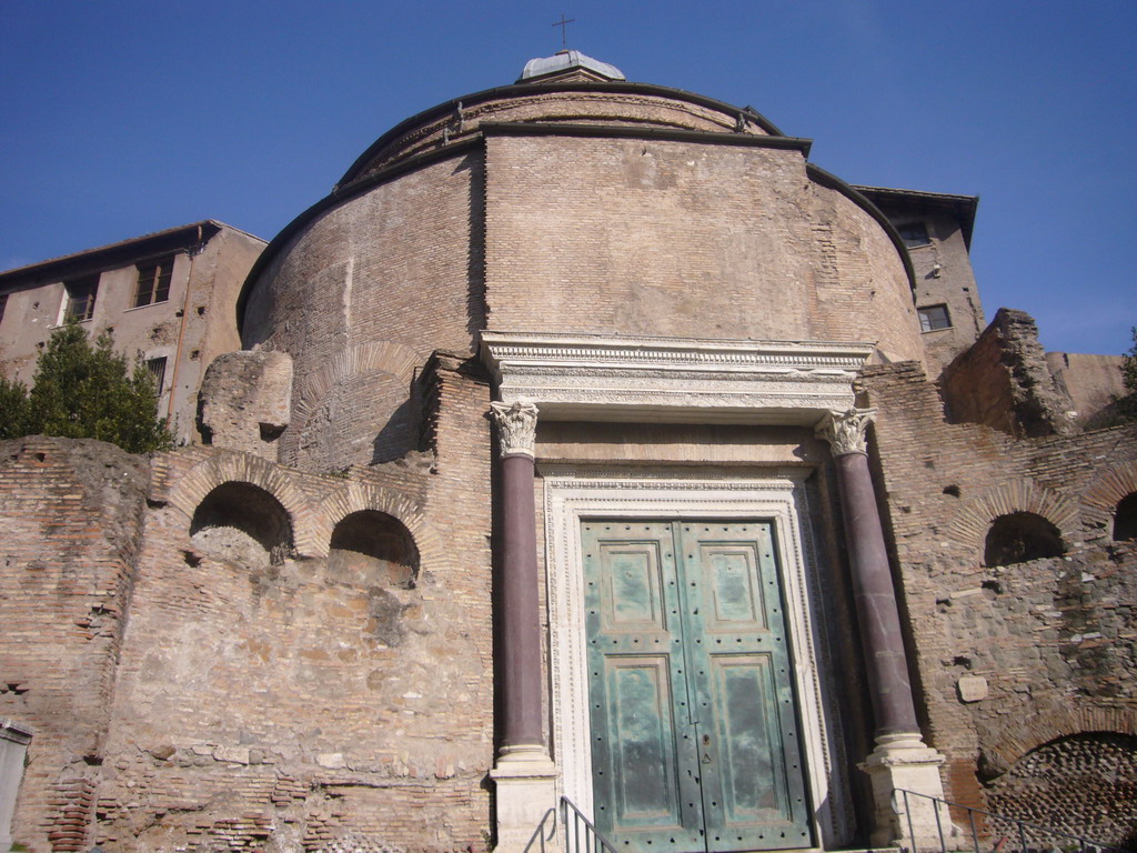 The Temple of Romulus, at the Forum Romanum