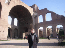 Tim at the Basilica of Maxentius and Constantine, at the Forum Romanum