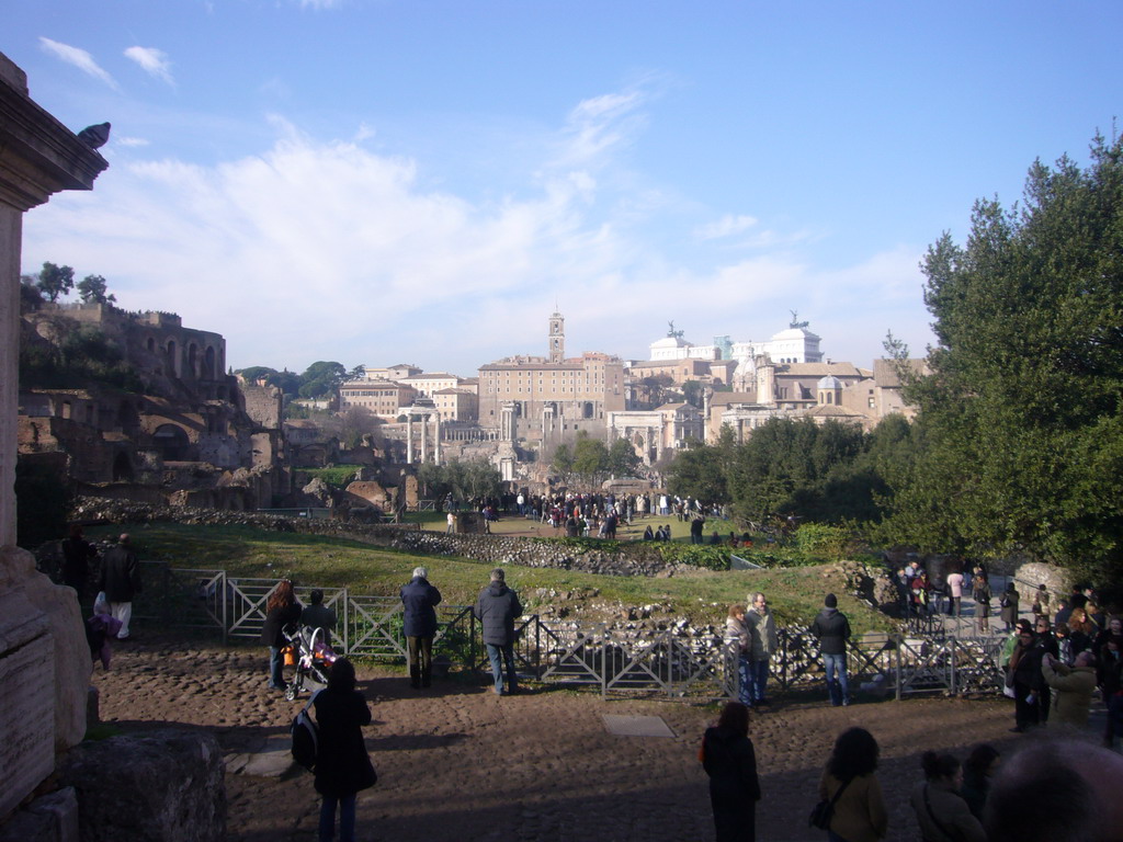 The Forum Romanum, seen from near the Arch of Titus