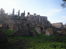 The Palatine Hill, seen from near the Arch of Titus, at the Forum Romanum
