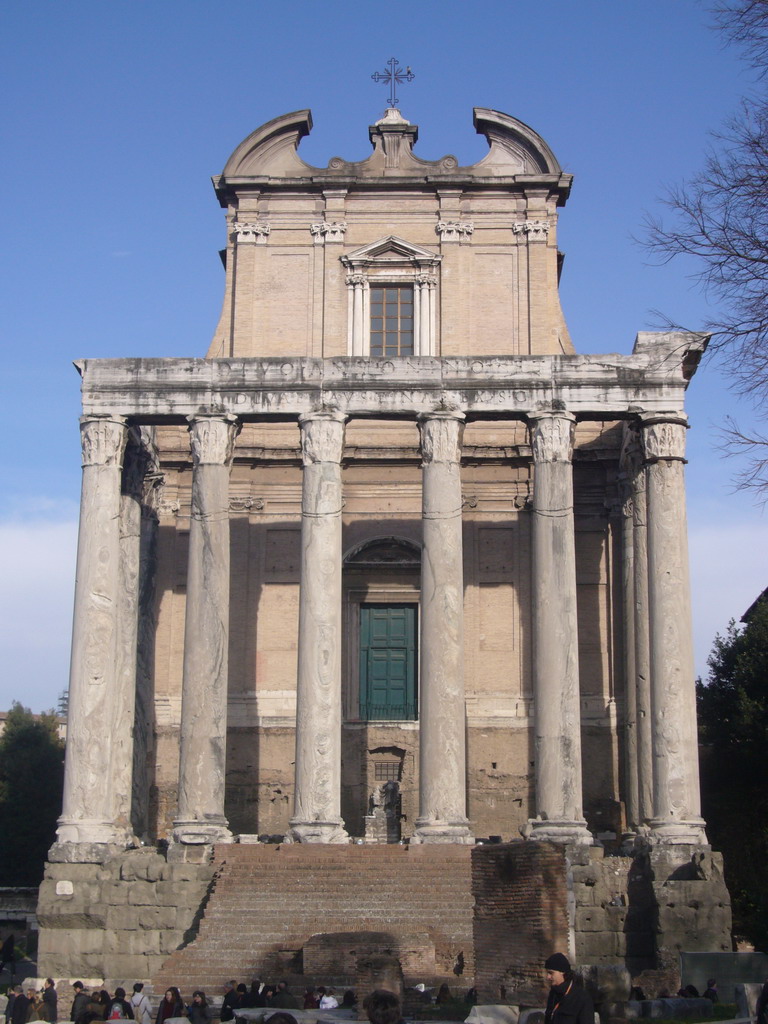 The Temple of Antoninus and Faustina, at the Forum Romanum