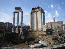 The Temple of Vesta at the Forum Romanum, and the Senatorial Palace