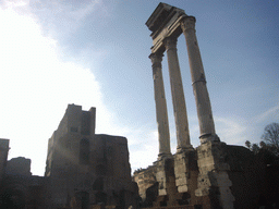 The Temple of Castor and Pollux and the Temple of Divis Augustus, at the Forum Romanum