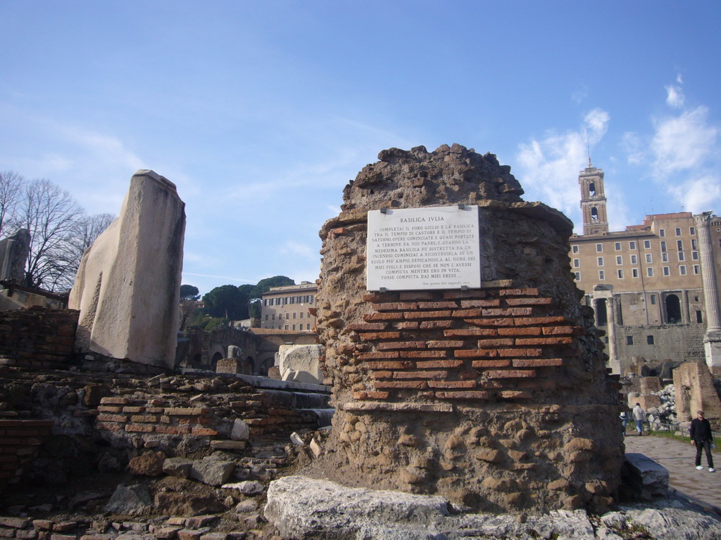 The Basilica Julia, at the Forum Romanum