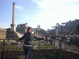 Miaomiao and a view on the Forum Romanum
