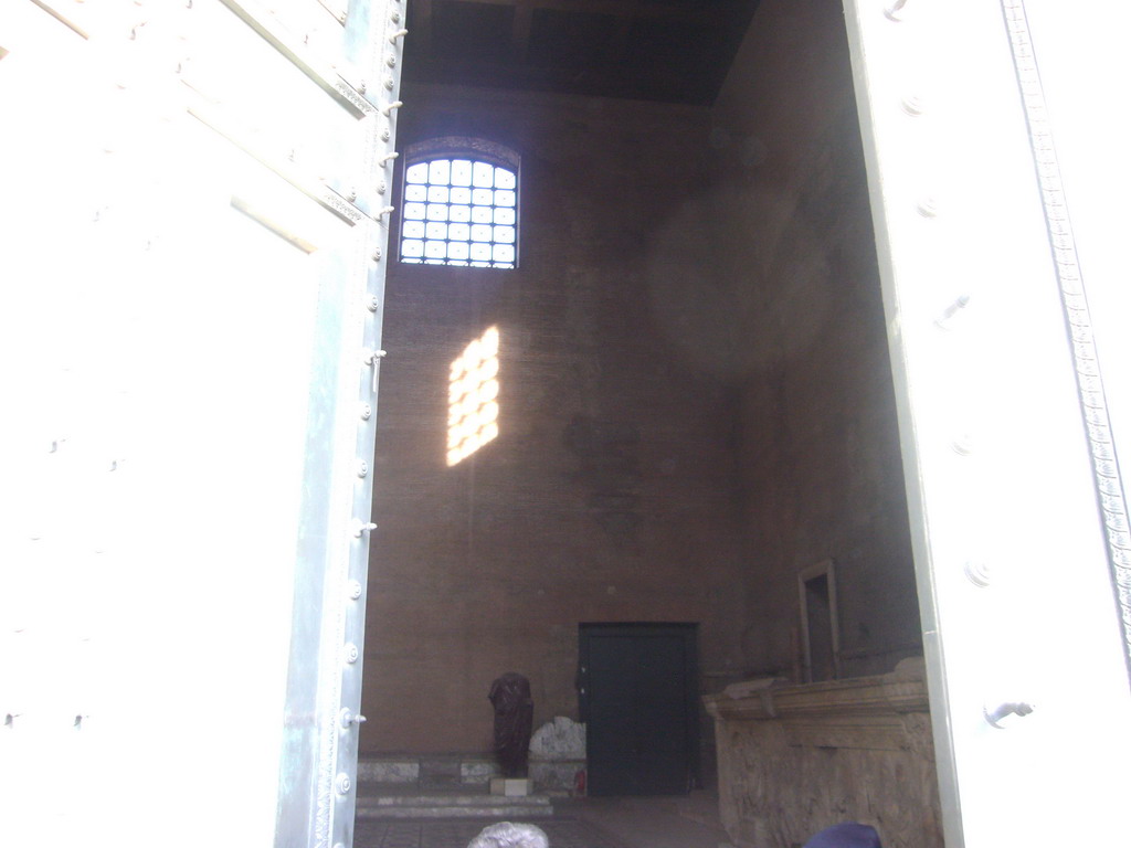 Inside the Curia Julia, at the Forum Romanum