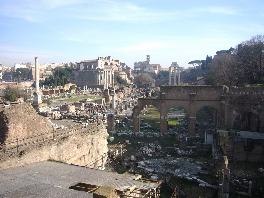 View on the Forum Romanum from the Capitoline Hill