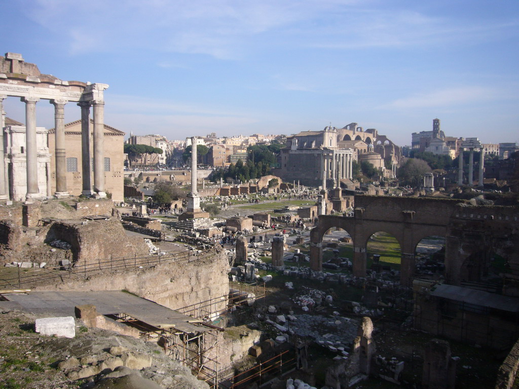 View on the Forum Romanum from the Capitoline Hill