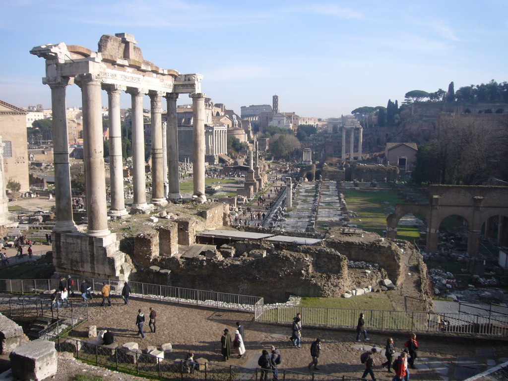 View on the Forum Romanum from the Capitoline Hill