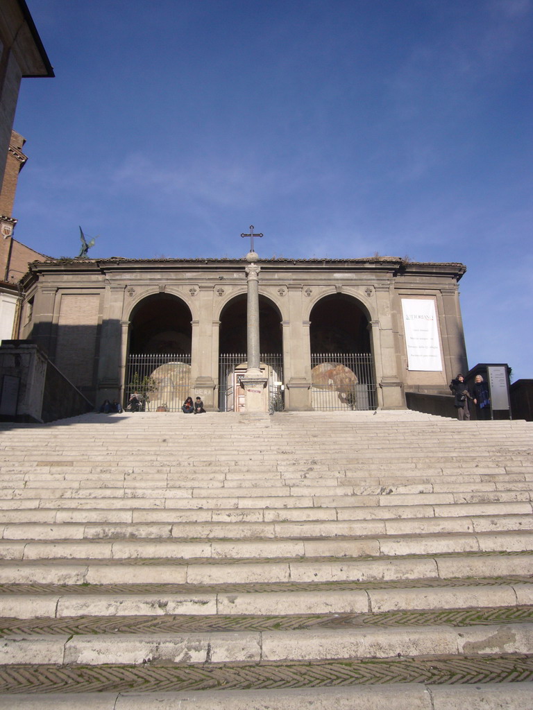 Stairs to the Santa Maria in Aracoeli church, at the Capitoline Hill