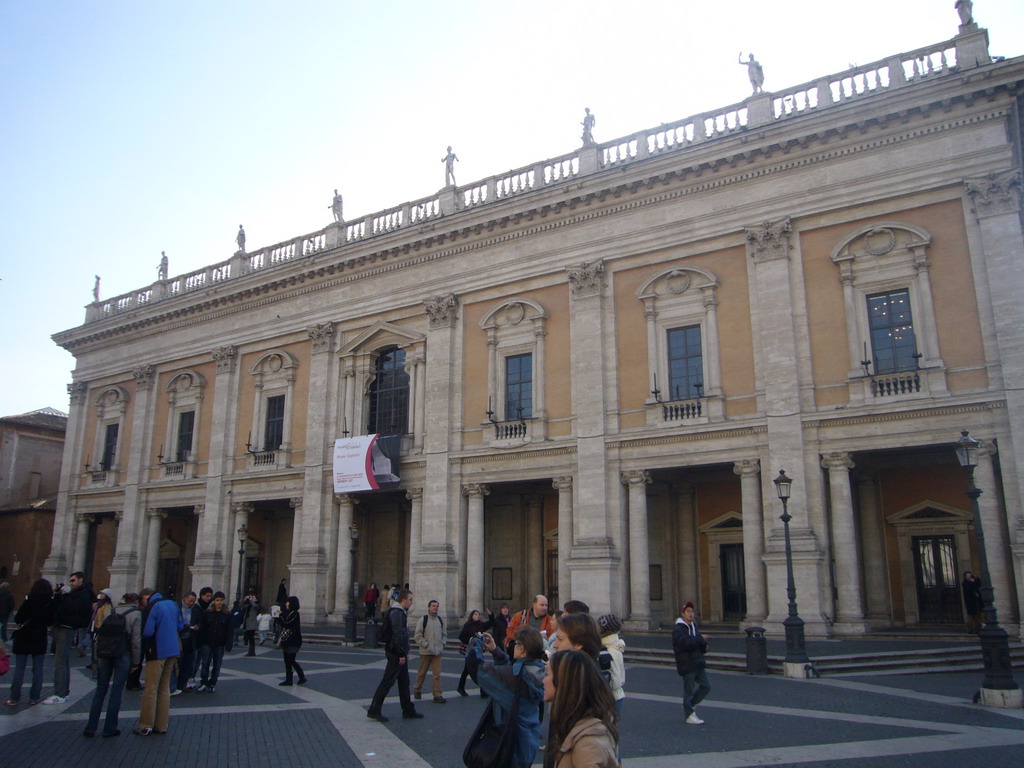The New Palace (Palazzo Nuovo), at the Piazza del Campidoglio square at the Capitoline Hill