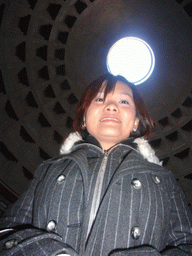 Miaomiao with the Dome and the Oculus of the Pantheon