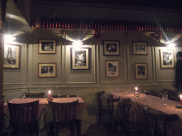 Inside our dinner restaurant `That`s Amore`