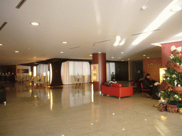 The lobby of our hotel `Domina Hotel & Conference Capannelle`