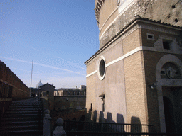 The outer wall and courtyard of the Castel Sant`Angelo