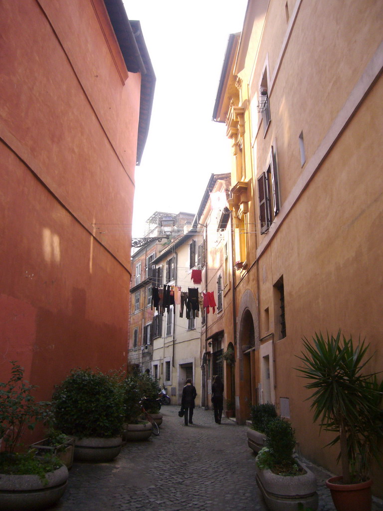 Street in the Trastevere neighborhood