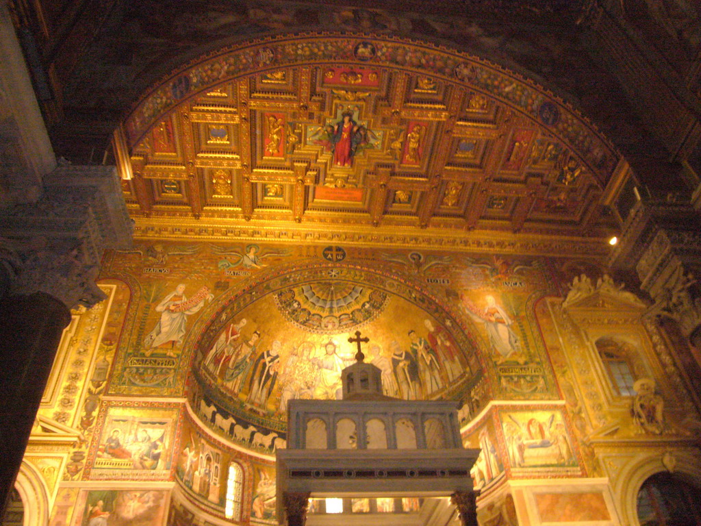 The Apse of the Basilica di Santa Maria in Trastevere church