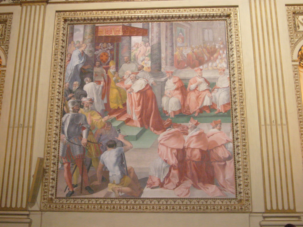 Fresco in the Basilica di Santa Maria in Trastevere church