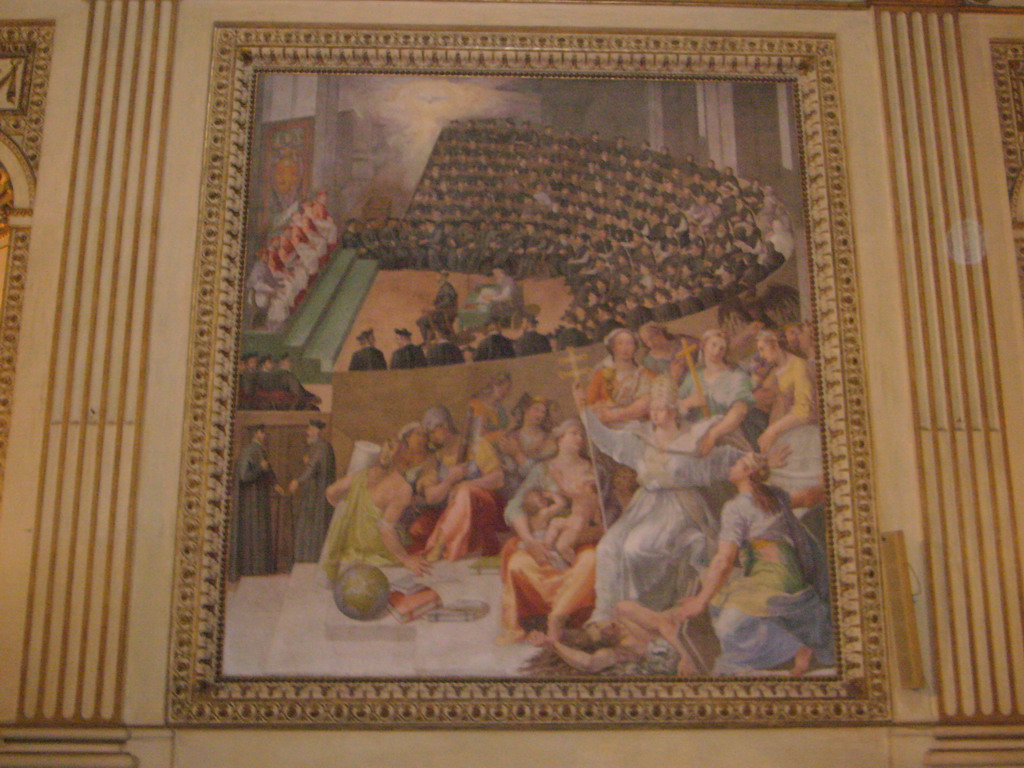 Fresco in the Basilica di Santa Maria in Trastevere church