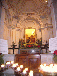 Painting in a chapel in the Basilica di Santa Maria in Trastevere church