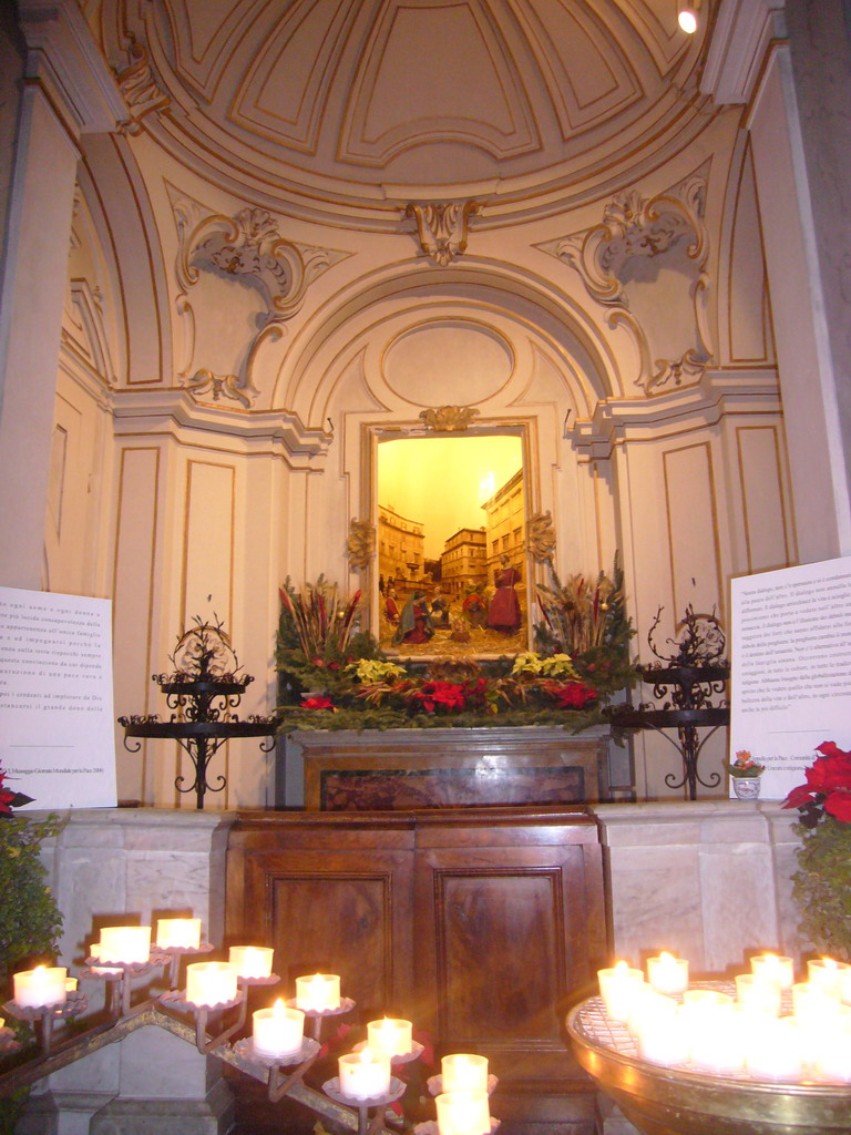 Painting in a chapel in the Basilica di Santa Maria in Trastevere church