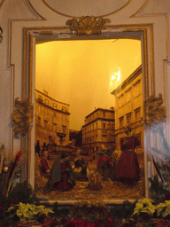 Painting in a chapel in the Basilica di Santa Maria in Trastevere church