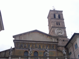 The top of the Basilica di Santa Maria in Trastevere church
