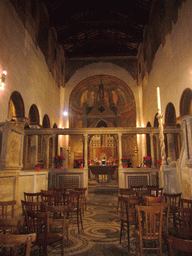 Inside the Basilica di Santa Maria in Cosmedin church